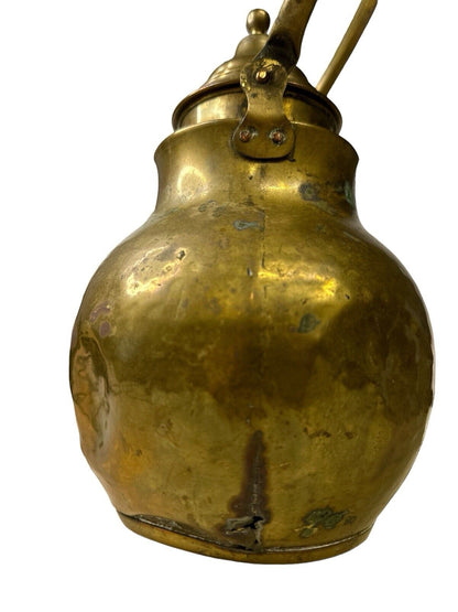 Antique 19th century Brass Coffee Water Pitcher As Seen Decor Only