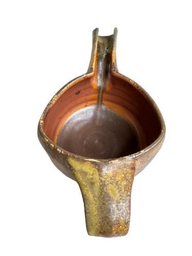 Vtg Antique Earthenware Beak Shaped Tea Water Pitcher Artist Signed Muluy Rare
