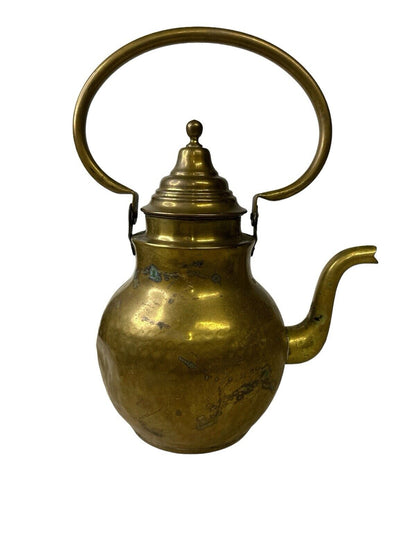 Antique 19th century Brass Coffee Water Pitcher As Seen Decor Only