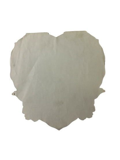 Vtg 1920s Valentine Unused Heart Flowers Kids Puppy Love Paper Lace Doily 7”x 7”