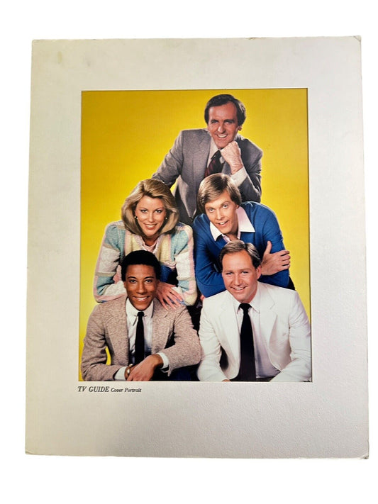 1981 TV Guide Cover Portrait Original Cast of Real People 20” x 16”