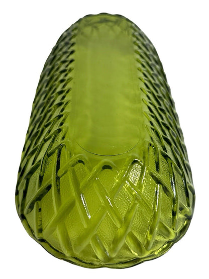 Vintage INDIANA GLASS Pretzel Avocado Celery Dish 10” X 5”