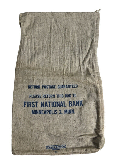 Vtg Lot Of 3 Minnesota State Banking Deposit Bag Cash Receipts Coins Advertising