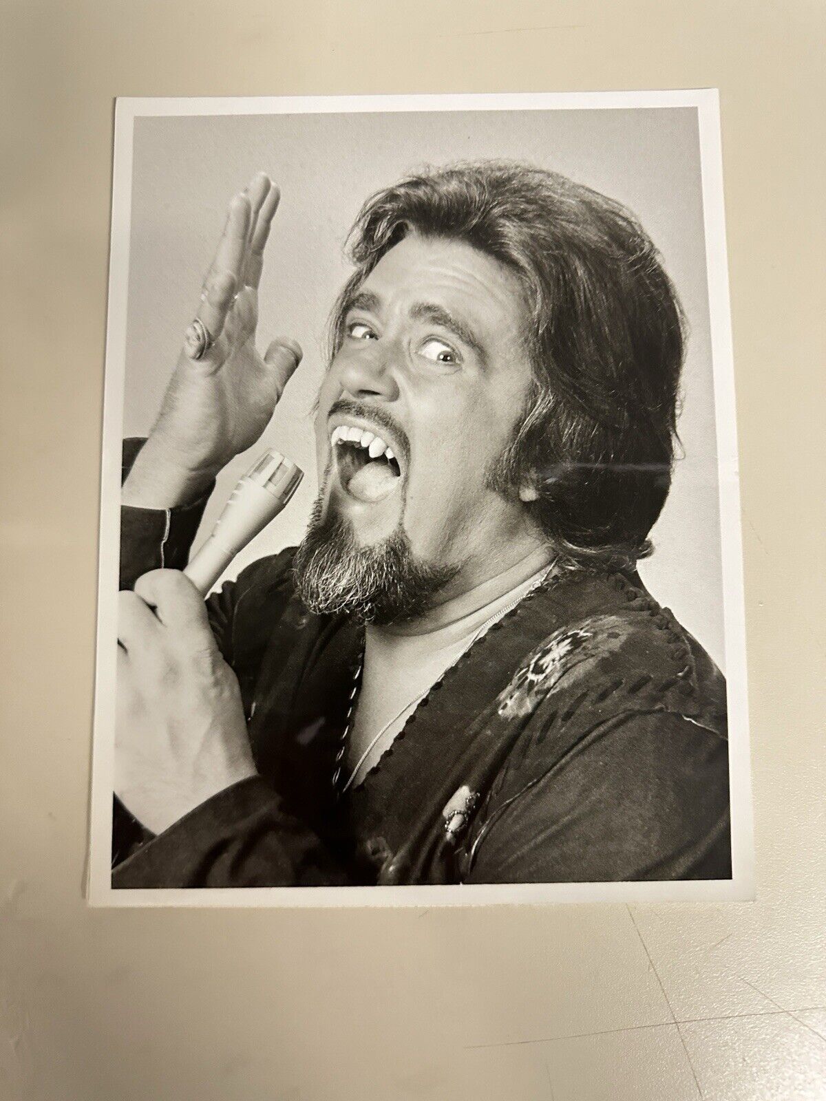 1973 DJ Wolfman Jack Authentic Press Release Photo “The Midnight Show” NBC