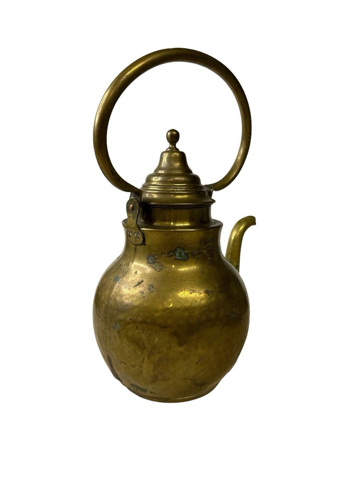 Antique 19th century Brass Coffee Water Pitcher As Seen Decor Only