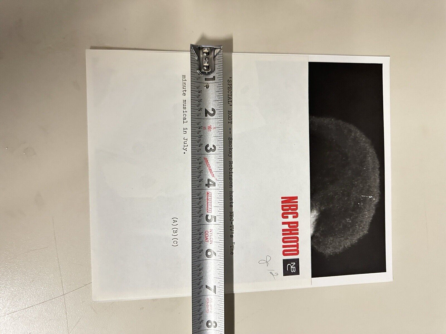 1974 Smokey Robinson Press Release Photo The Midnight Show NBC