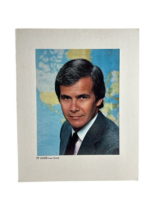 1982 TV Guide Cover Portrait Of Tom Brokaw Dye Transfer Print Original 16” X 20”