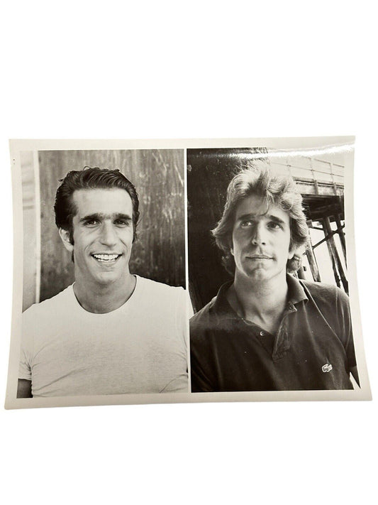 Vtg 1970’s Original CBS Press Release Photo Henry Winkler Double Portrait 7”x9”