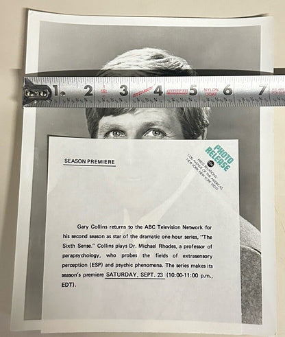 1972 ABC TV Series Press Release Photo Gary Collins In The Sixth Sense