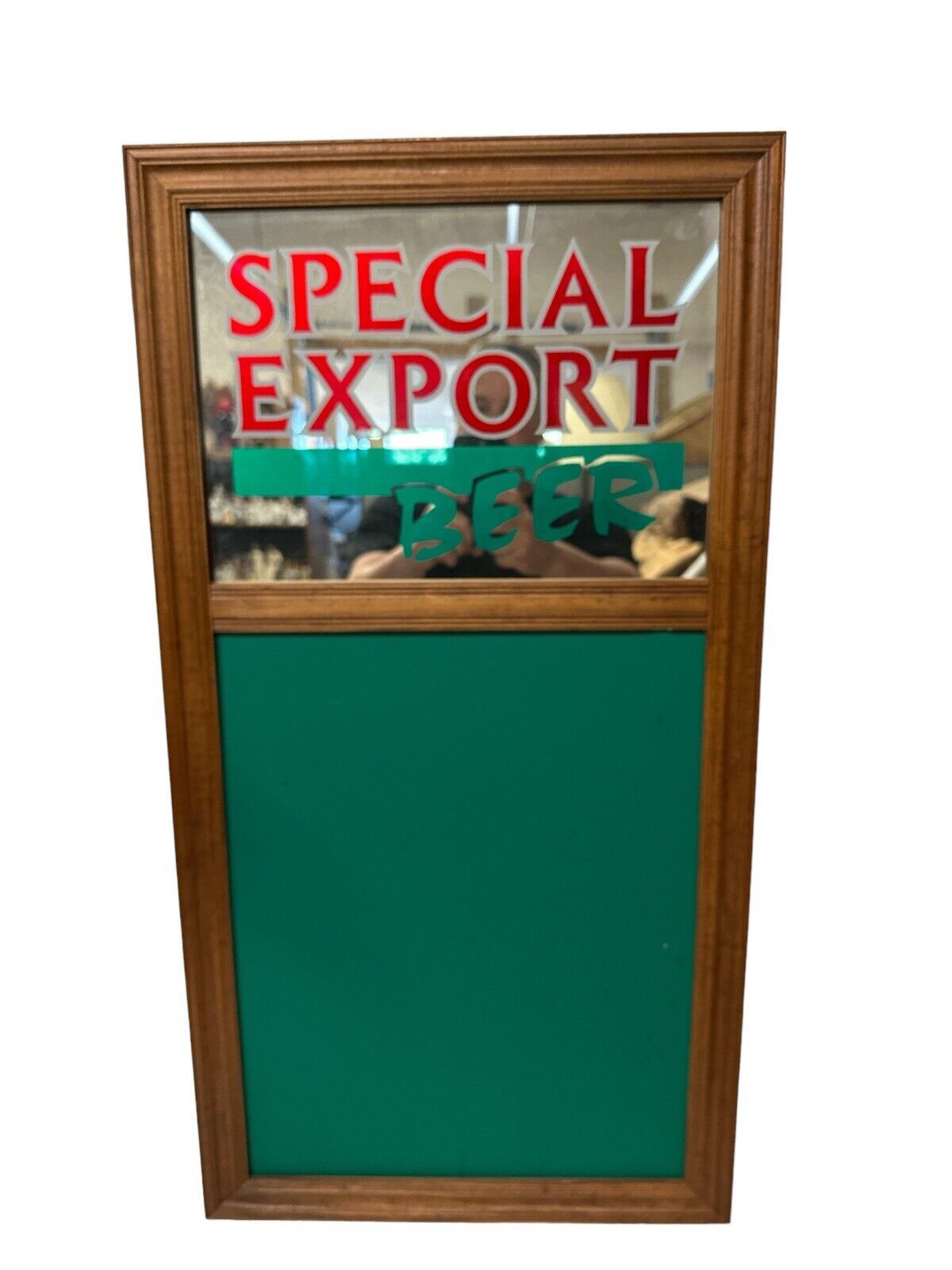 Special Export Mirror Chalk Board G. Heileman Brewing Co Excellent Condition 31"