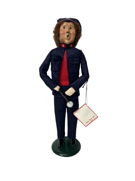 Byers' Choice The Carolers 1996 Salvation Army 13" Male Caroler with Drum Stick
