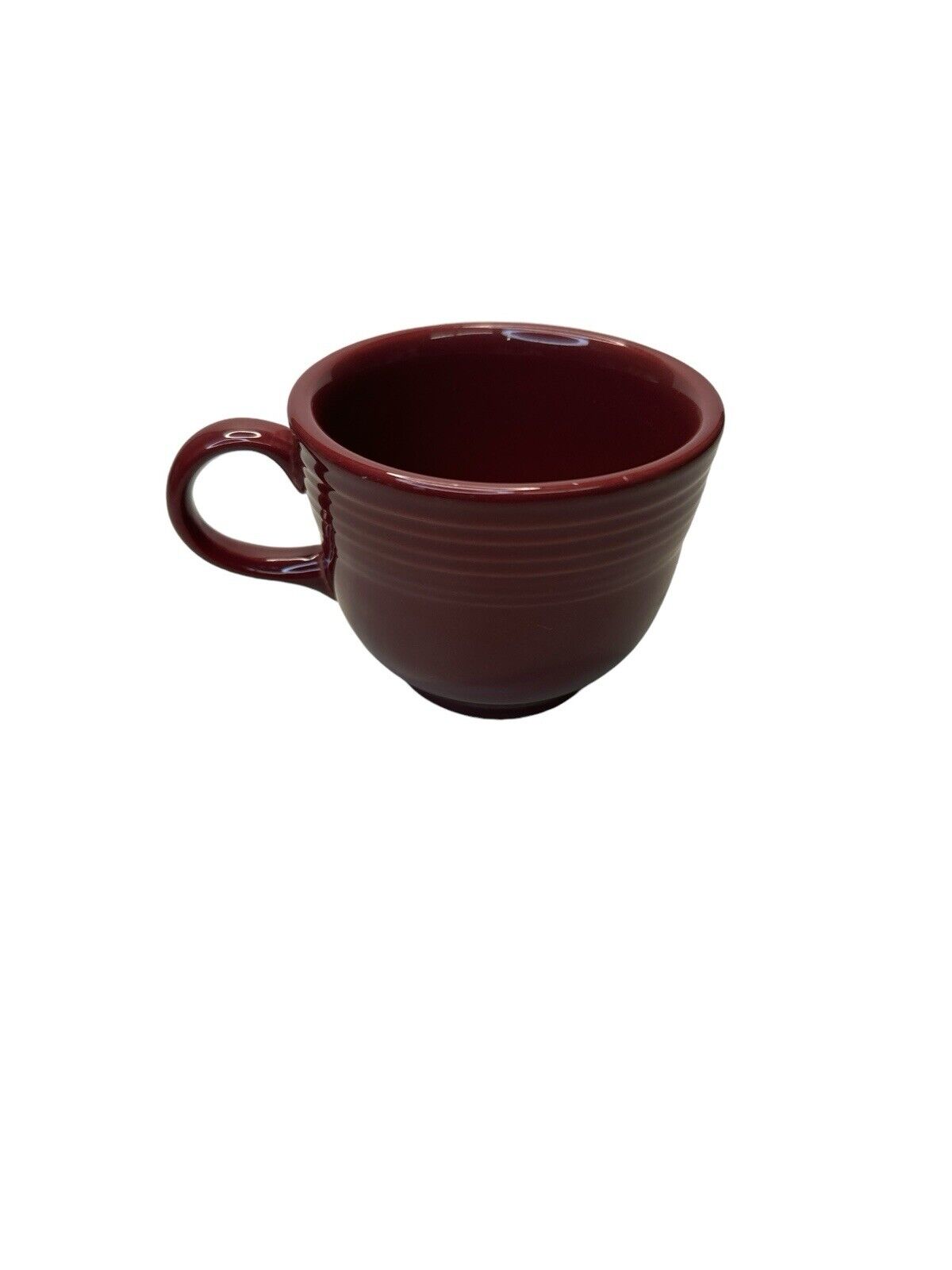 Fiestaware Vtg 2003 Fiesta Coffee Tea Cup and Saucer Set Cinnabar Color