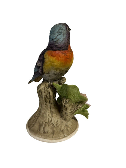 Vtg 1980's porcelain Figurine Parula Warbler by Andrea Sadek 8627 Made in Japan