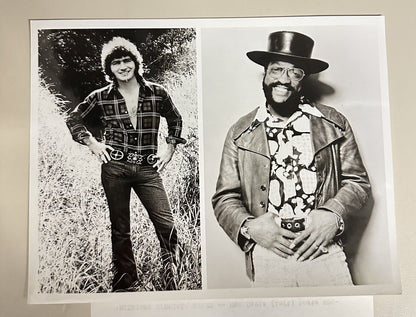 1973 Mac Davis & Billy Paul Press Release Photo The Midnight Show NBC