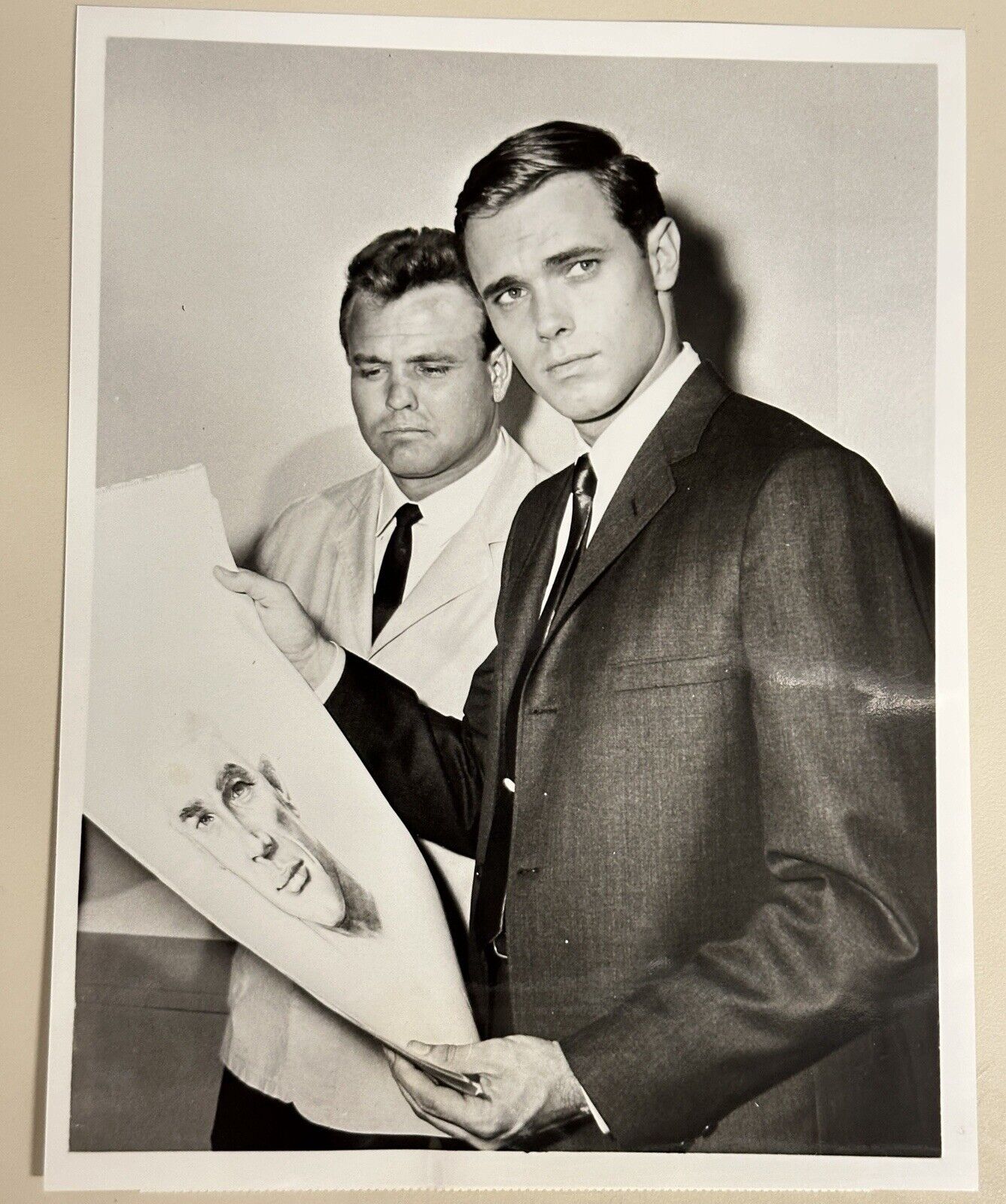 1965 Press Release Photo Scene From The FBI Maurice Meyer Stephen Brooks
