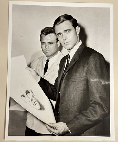 1965 Press Release Photo Scene From The FBI Maurice Meyer Stephen Brooks