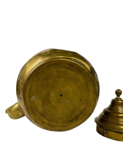 Antique 19th century Brass Coffee Water Pitcher As Seen Decor Only