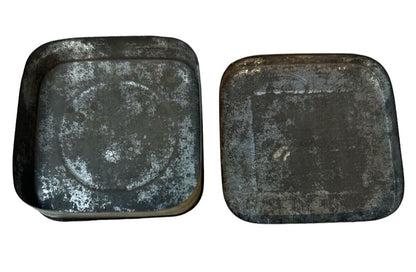 Lot Of 2 Empty Antique Old Vintage Small Advertising Tins Dr. Pierce & Diamonds