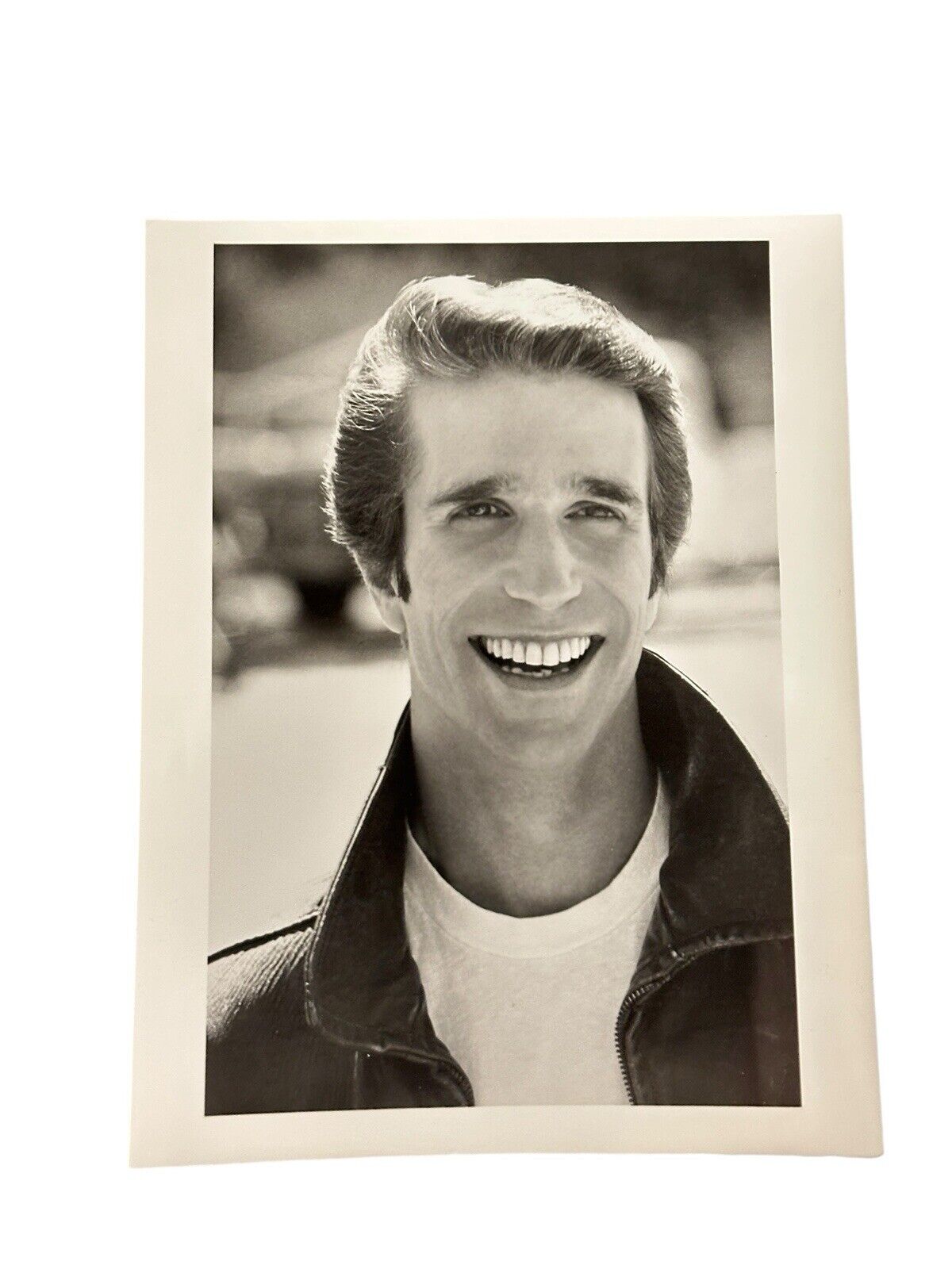 Vtg 1970’s Original CBS Press Release Photo Henry Winkler Happy Days 7”x9”