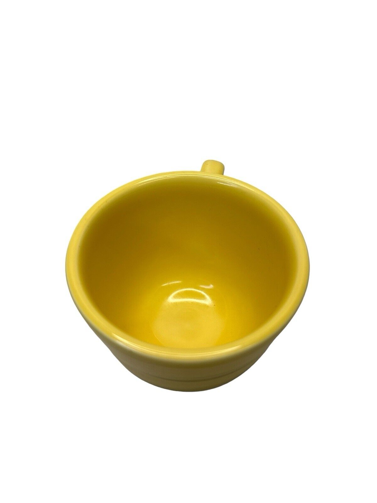 Fiestaware Vtg 2003 Fiesta Coffee Tea Cup and Saucer Set Sunflower yellow Color