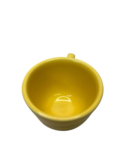Fiestaware Vtg 2003 Fiesta Coffee Tea Cup and Saucer Set Sunflower yellow Color