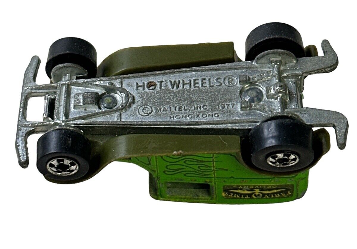 Lot Of 2 Hot Wheels Red / Green Early Times Delivery Truck 1976-77 Hong Kong Vtg