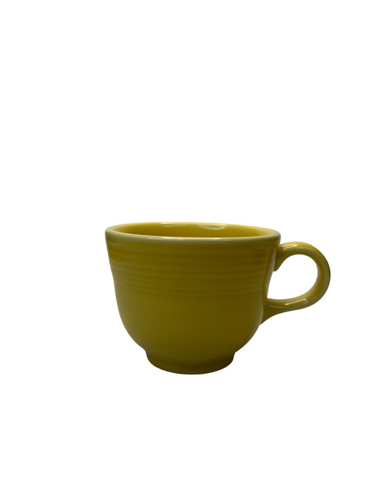 Fiestaware Vtg 2003 Fiesta Coffee Tea Cup and Saucer Set Sunflower yellow Color