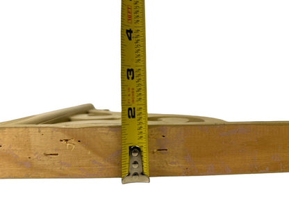 Vtg Cream Colored Wood Corbel Shelf Brackets 12” X 10.5”x 1.75”