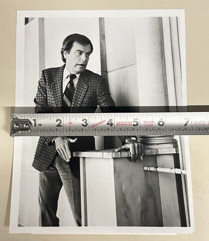 1985 Press Release Photo Robert Wagner actor in J. G. Culver 7”x 9” ABC TV