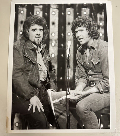 1973 Mac Davis & Wolfman Jack Press Release Photo The Midnight Show NBC