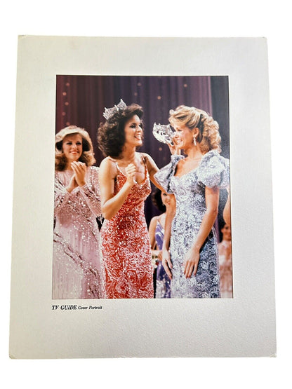 1983 TV Guide Cover Portrait Original Miss America Program 20” x 16”
