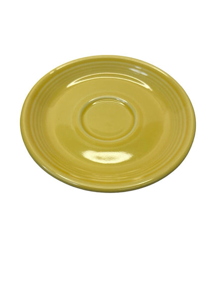 Fiestaware Vtg 2003 Fiesta Coffee Tea Cup and Saucer Set Sunflower yellow Color