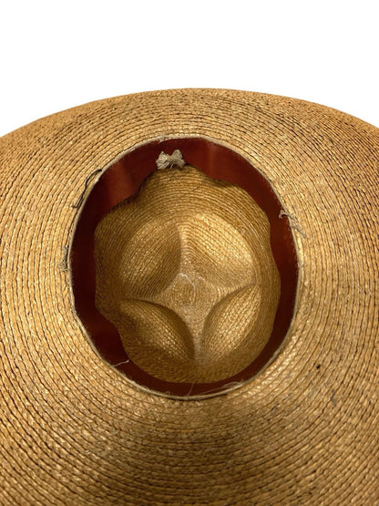 Vintage Mexican Sombrero South Central Mexico Authentic 22” Dia 7 1/4