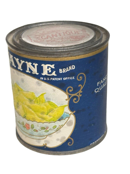 2 1920s Verhampshire brand & Wayne Small Tin Cans Cantique TM Antiques