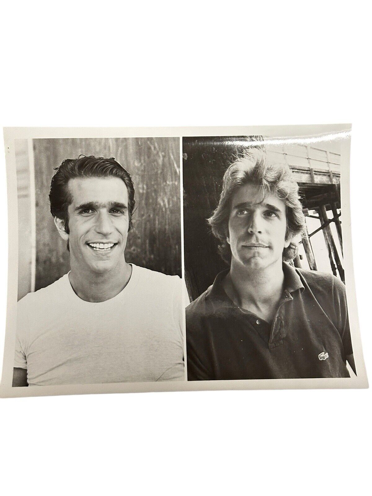 Vtg 1970’s Original CBS Press Release Photo Henry Winkler Double Portrait 7”x9”