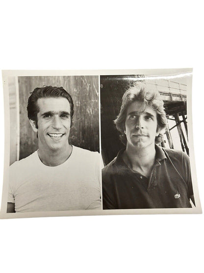 Vtg 1970’s Original CBS Press Release Photo Henry Winkler Double Portrait 7”x9”
