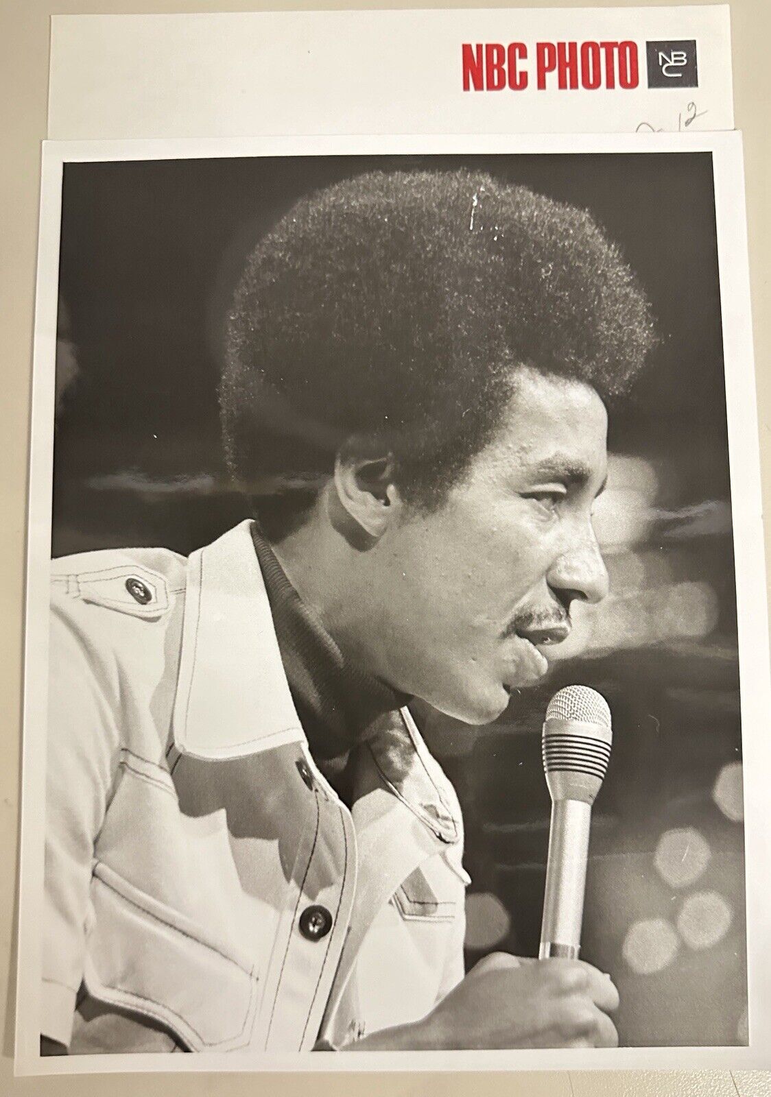 1974 Smokey Robinson Press Release Photo The Midnight Show NBC