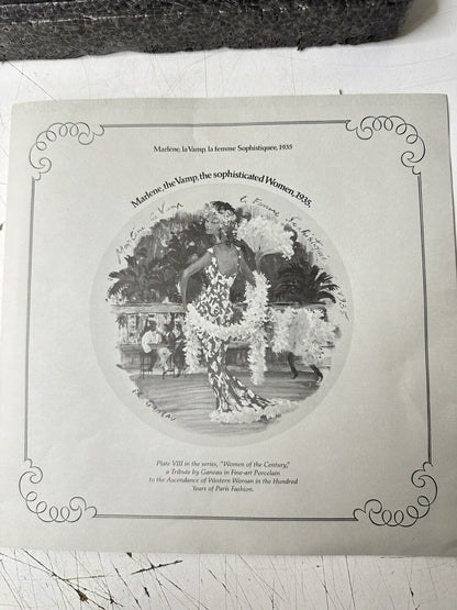Marlene the Vamp PlateVIII Henri D'Arceau L & Fils Collection 1978