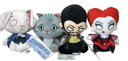 Lot of 4 Alice Through The Looking Glass Mopeez Plush Funko Dolls NOS
