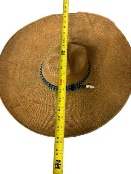Vintage Mexican Sombrero South Central Mexico Authentic 22” Dia 7 1/4