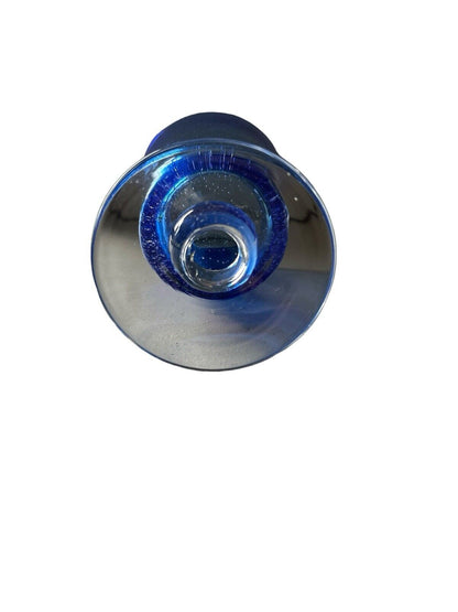 Authentic Blown Glass Cocktail Goblet Cobalt Blue Made In Mexico Tonala 5.5”