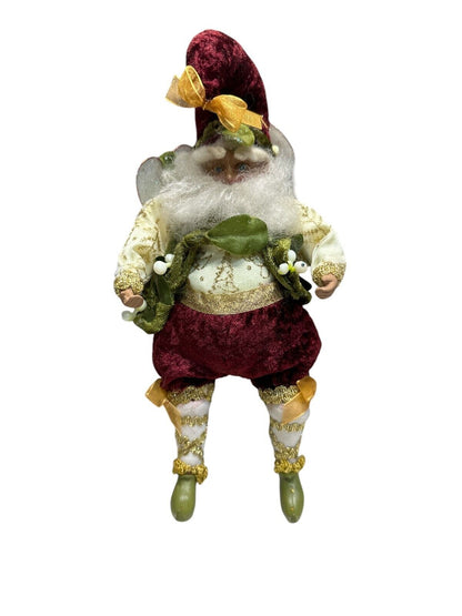 Mark Roberts Fairy Santa Elf Victorian Woodland Retired Ornament 9'