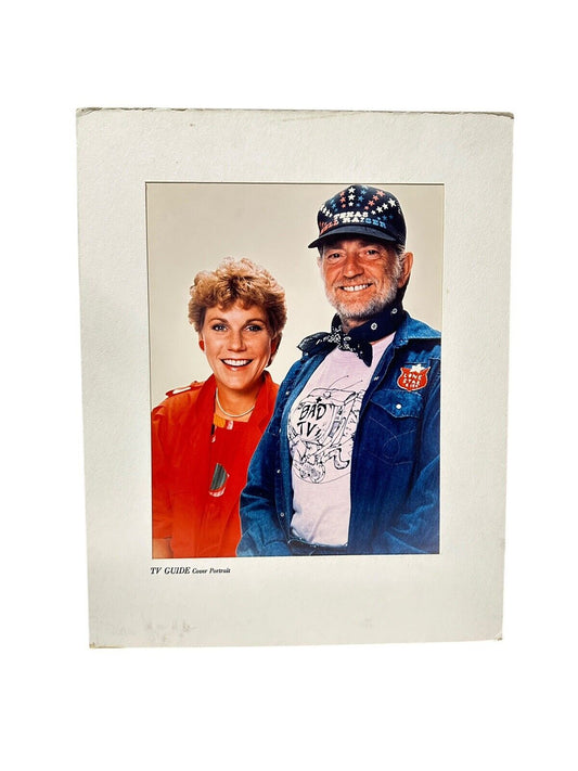 1983 TV Guide Cover Portrait Original CMA Awards Willie Nelson & Anne Murray