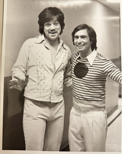 1974 Freddie Prince & David Steinberg Press Release Photo The Midnight Show NBC