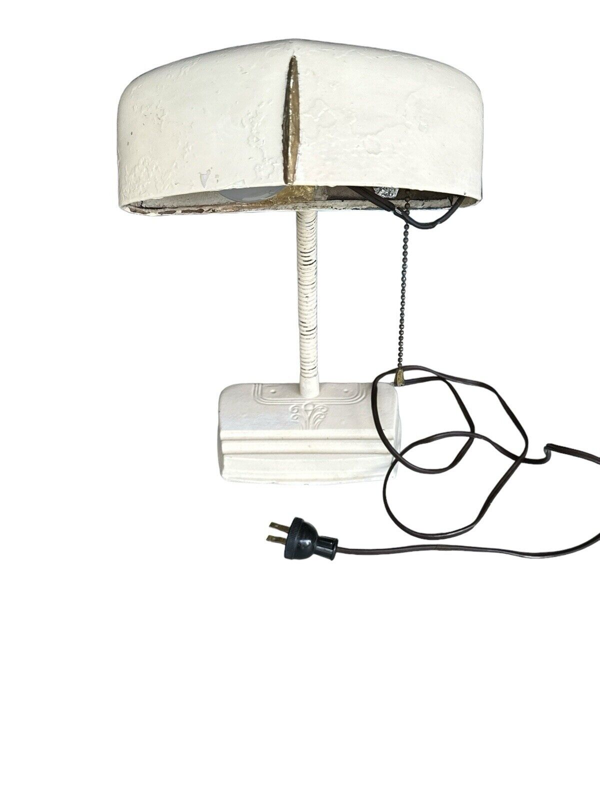 MCM 1950’s Very Cool Looking Atomic Desk Lamp New Cord Needed 16”
