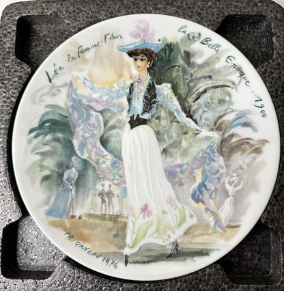 Henri D'Arceau Limoges Lea La Femme Fleur 1900 Collector's Plate Vtg 1976