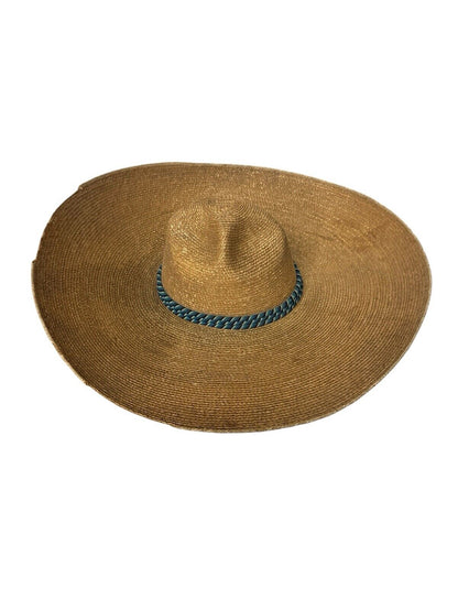 Vintage Mexican Sombrero South Central Mexico Authentic 22” Dia 7 1/4