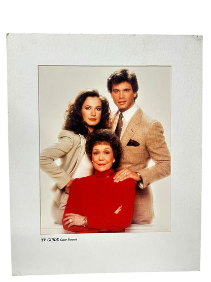 TV GUIDE Cover Portrait 1985 Falcon Crest Lorenzo Lamas Jane Wyman Ana Alicia