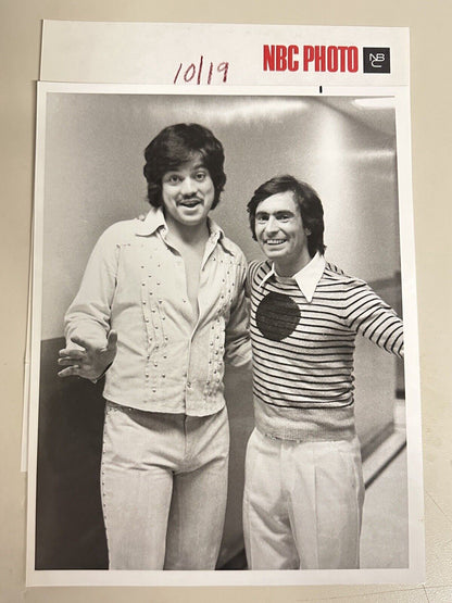 1974 Freddie Prince & David Steinberg Press Release Photo The Midnight Show NBC