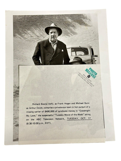 1972 Press Release Photo ABC Richard Boone & Michael Dunn “Goodnight My Love”